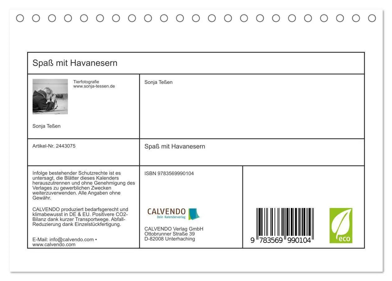 Bild: 9783569990104 | Spaß mit Havanesern (Tischkalender 2027 DIN A5 quer), CALVENDO...