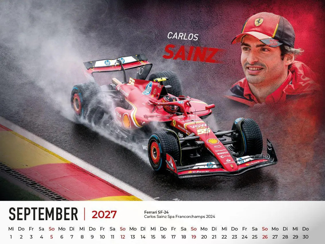 Bild: 9783693570104 | Ferrari Legenden in der Formel 1 Kalender 2027 | von gestern und heute