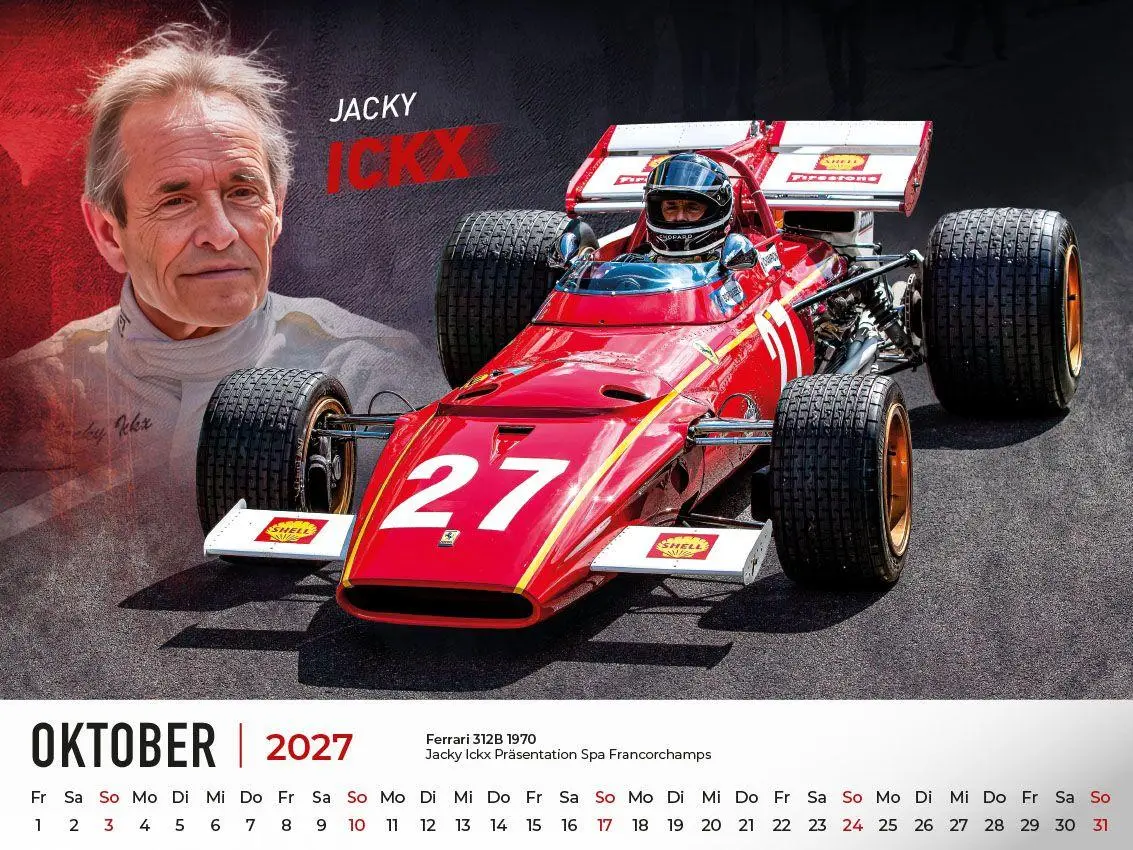 Bild: 9783693570104 | Ferrari Legenden in der Formel 1 Kalender 2027 | von gestern und heute