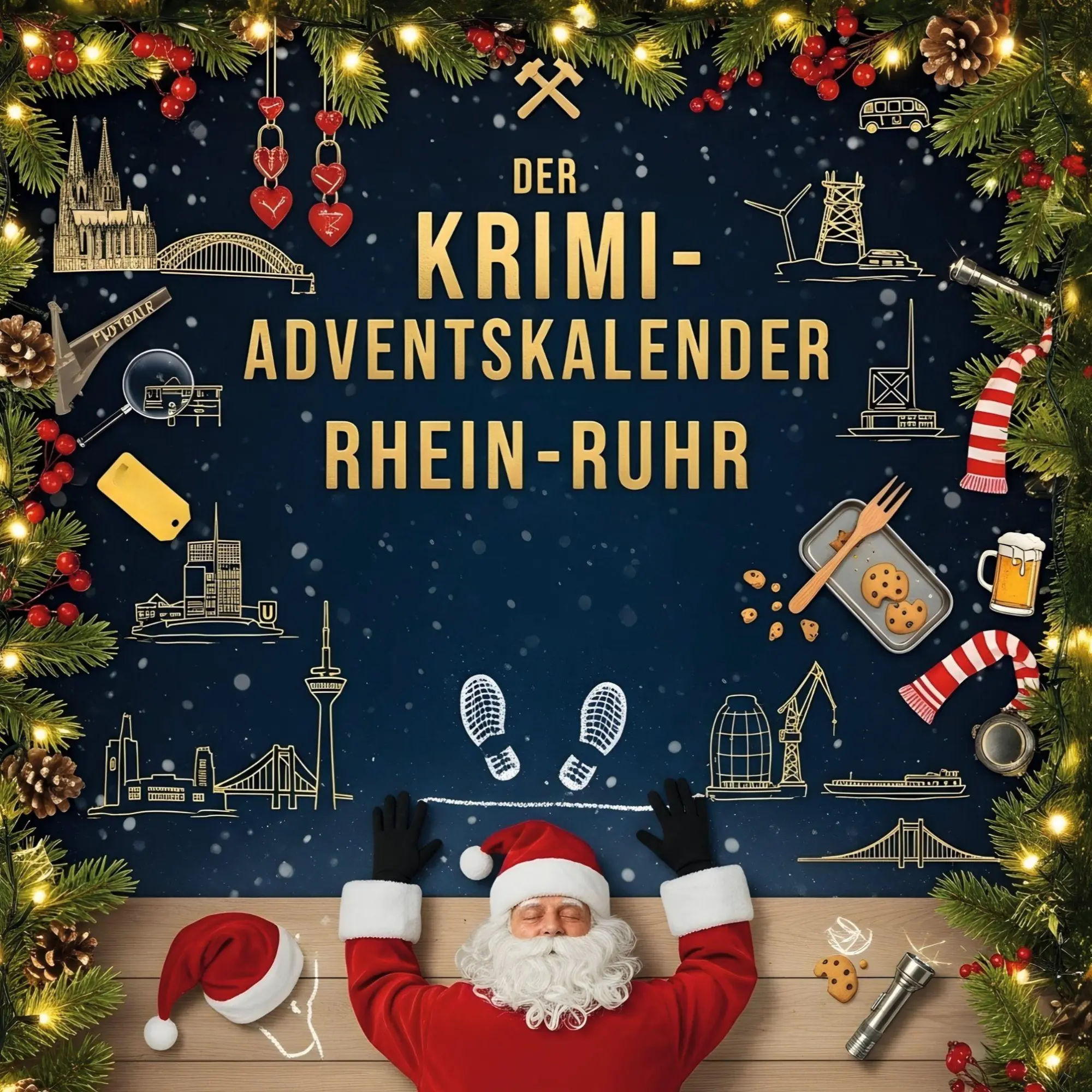 Cover: 9783695310104 | Der Krimi-Adventskalender Rhein-Ruhr | Mordsverdächtig in 24 Akten