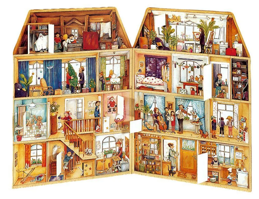 Bild: 9783815710104 | "Adventskalender ""Im Weihnachtshaus""" | Maria Wissmann | Kalender