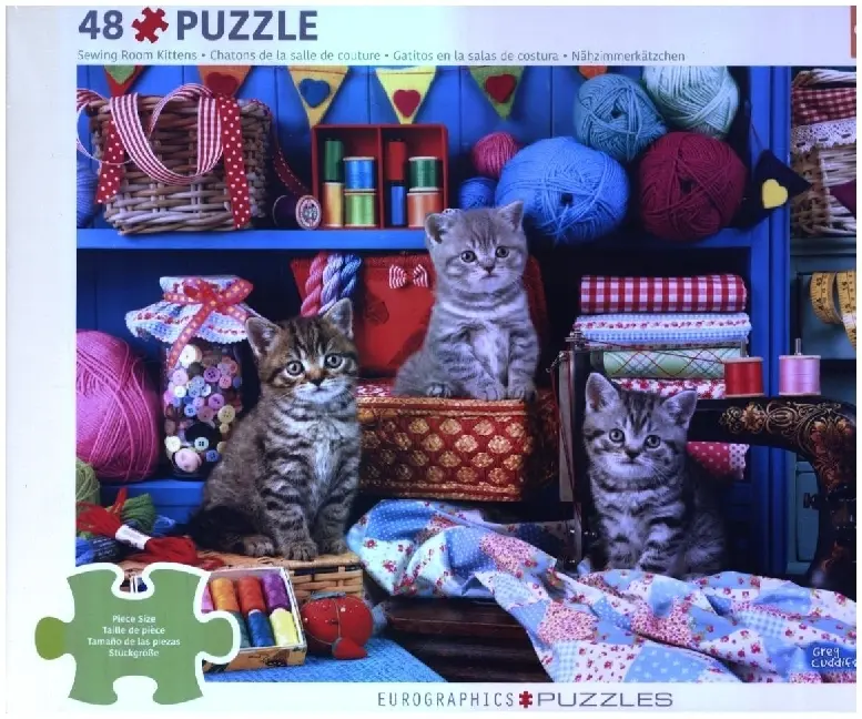 Cover: 628136660204 | CP48 - Kittens in the Sewing Room by Greg Cuddiford | Spiel | Deutsch