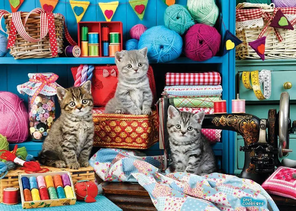 Bild: 628136660204 | CP48 - Kittens in the Sewing Room by Greg Cuddiford | Spiel | Deutsch