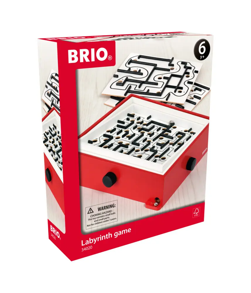 Cover: 7312350340204 | BRIO 34020 Labyrinth mit Übungsplatten, rot - Der schwedische...