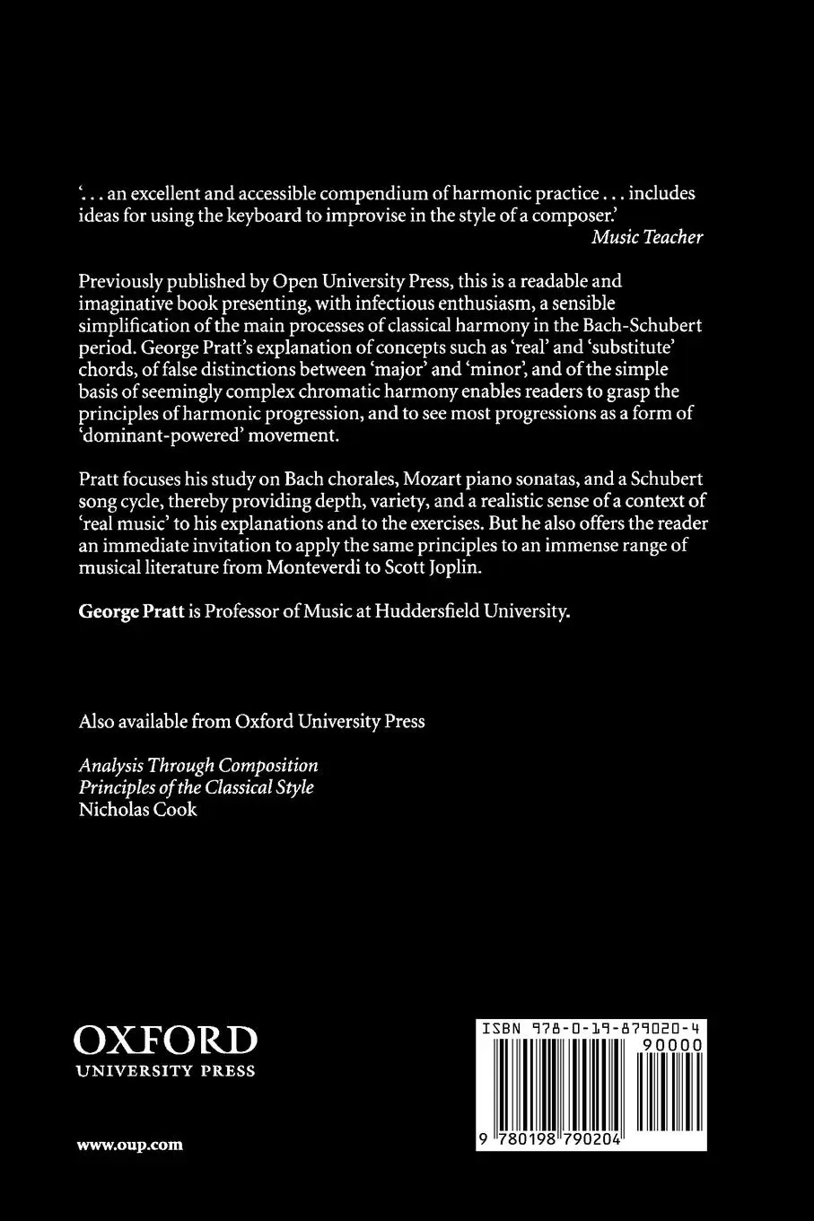 Rückseite: 9780198790204 | The Dynamics of Harmony | Principles and Practice | George Pratt