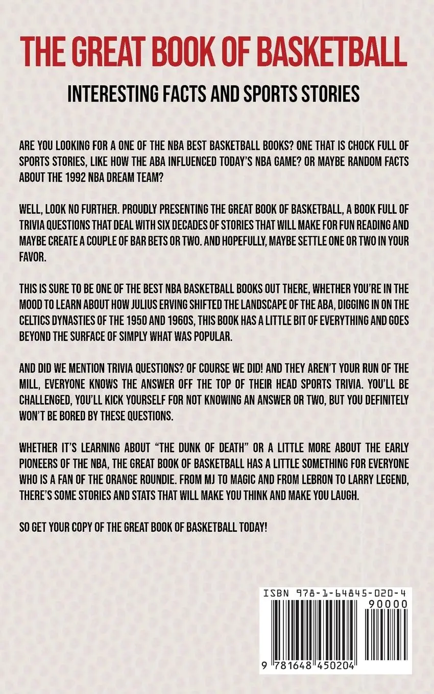 Rückseite: 9781648450204 | The Great Book of Basketball | Interesting Facts and Sports Stories