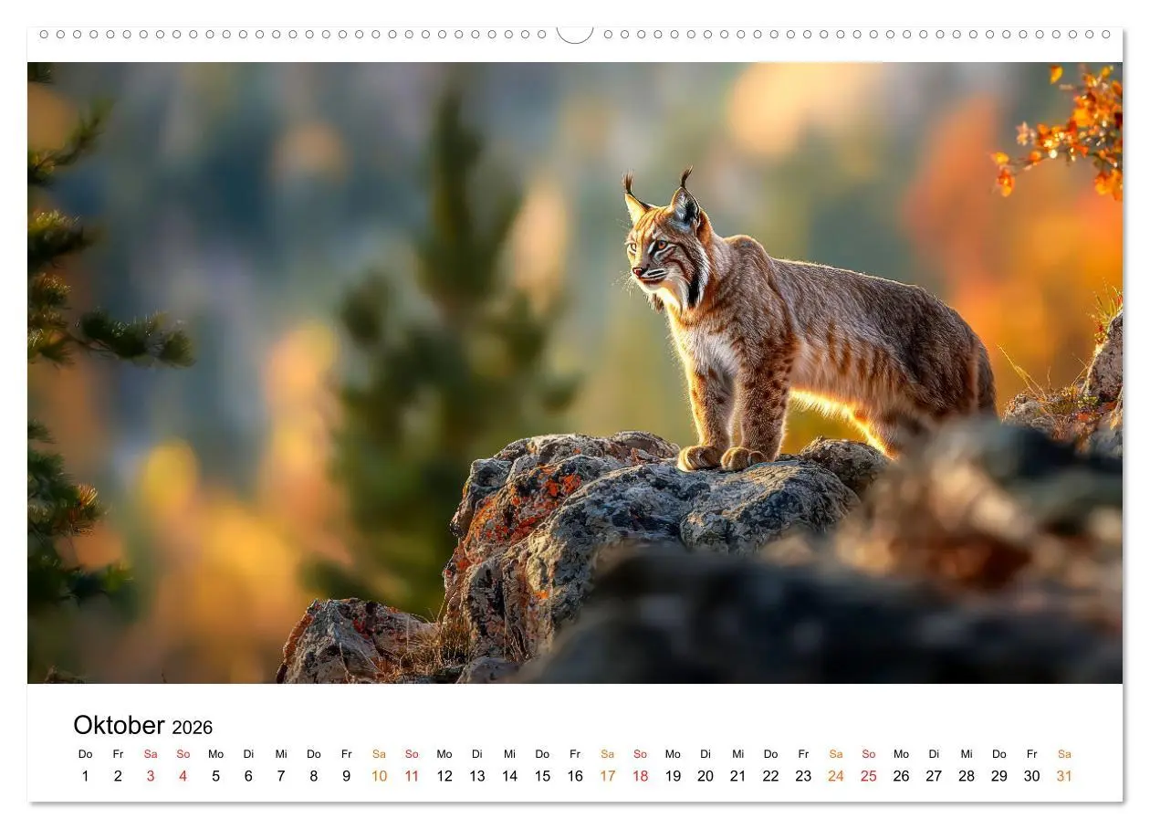 Bild: 9783457250204 | Luchse - die Stimme der Wildnis (hochwertiger Premium Wandkalender...