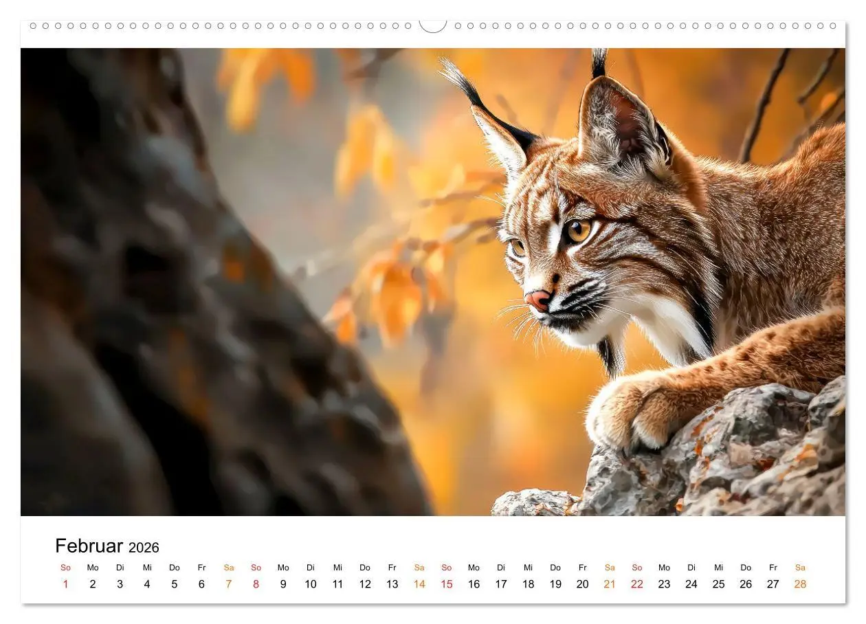 Bild: 9783457250204 | Luchse - die Stimme der Wildnis (hochwertiger Premium Wandkalender...