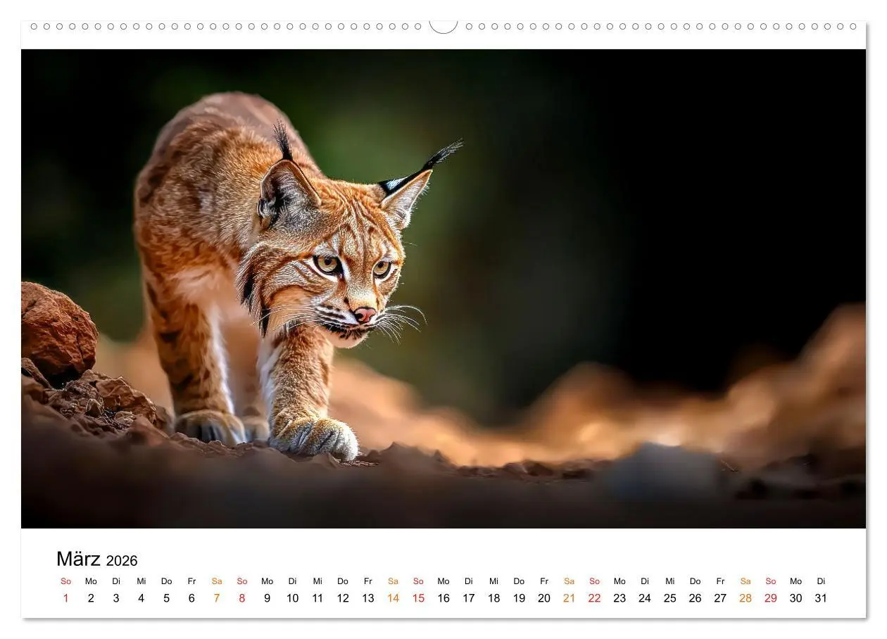 Bild: 9783457250204 | Luchse - die Stimme der Wildnis (hochwertiger Premium Wandkalender...