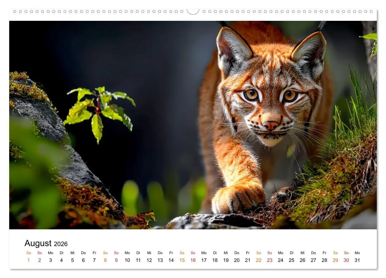 Bild: 9783457250204 | Luchse - die Stimme der Wildnis (hochwertiger Premium Wandkalender...