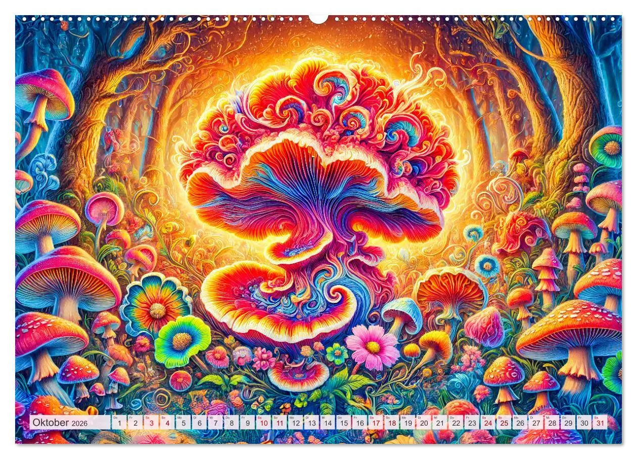 Bild: 9783457320204 | Psychedelische Pilze - Die bunte Welt der magischen Pilze...