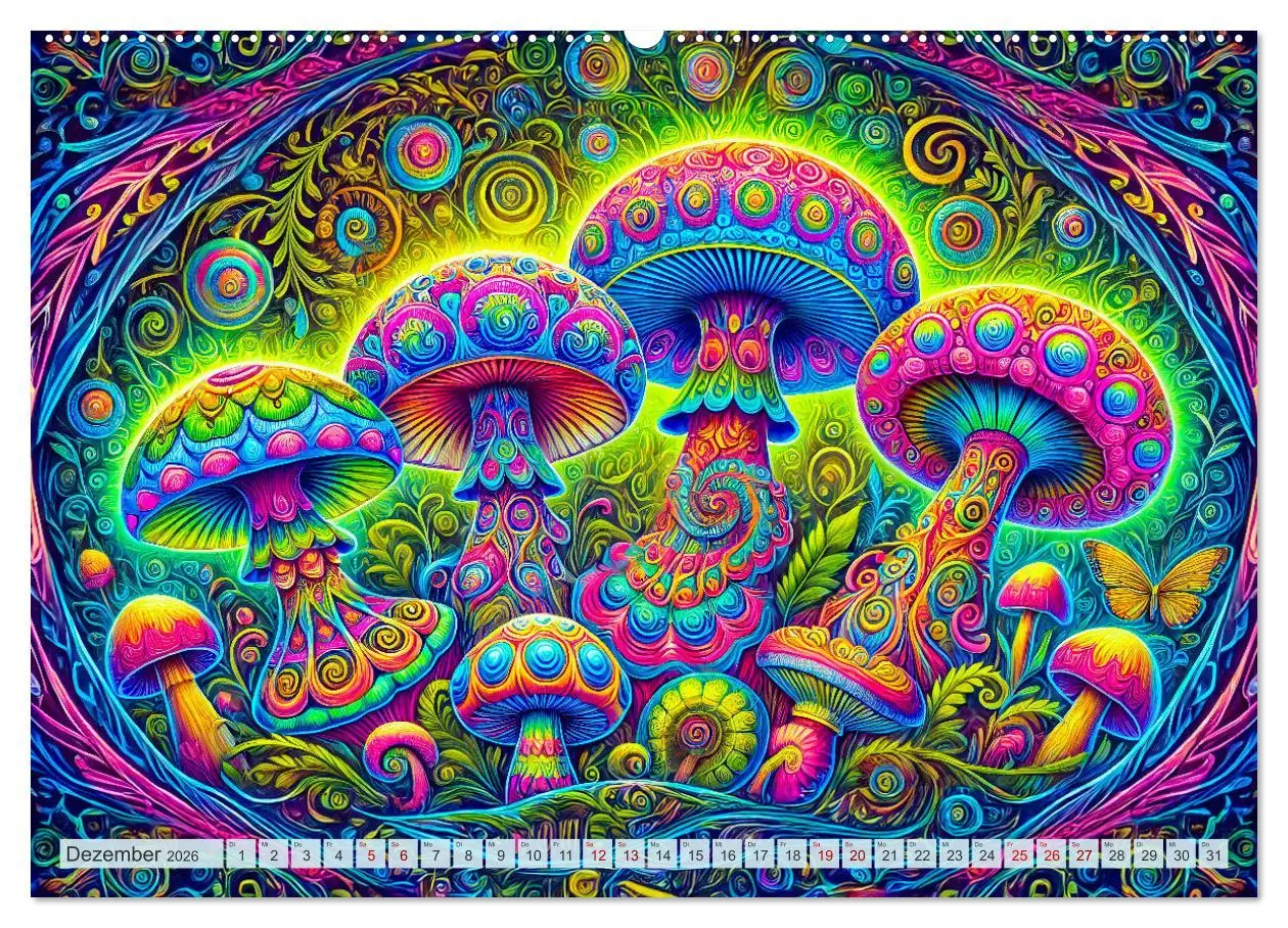 Bild: 9783457320204 | Psychedelische Pilze - Die bunte Welt der magischen Pilze...
