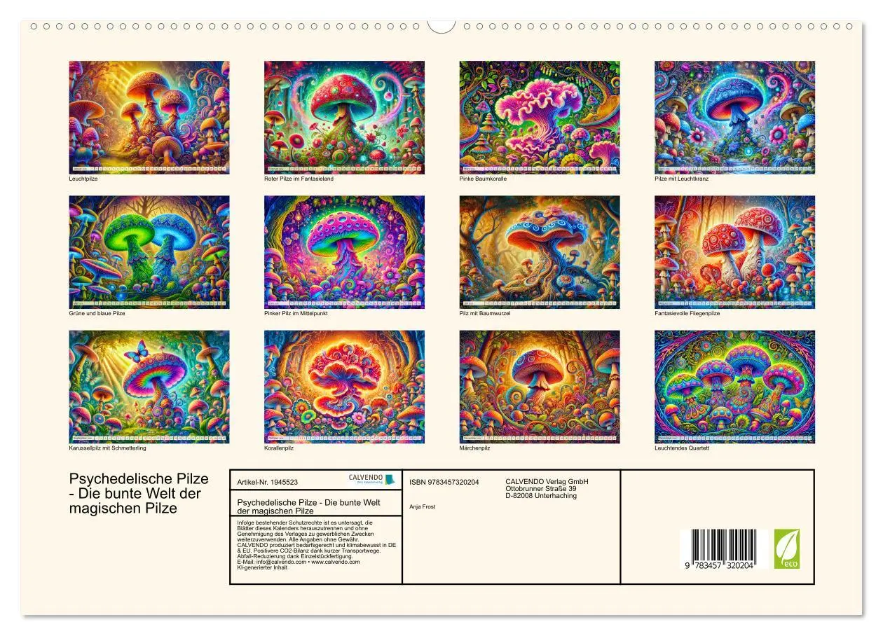 Bild: 9783457320204 | Psychedelische Pilze - Die bunte Welt der magischen Pilze...