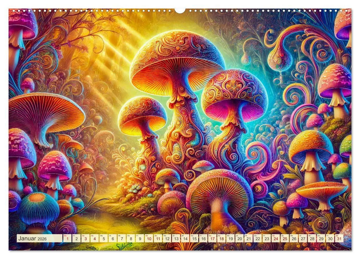 Bild: 9783457320204 | Psychedelische Pilze - Die bunte Welt der magischen Pilze...
