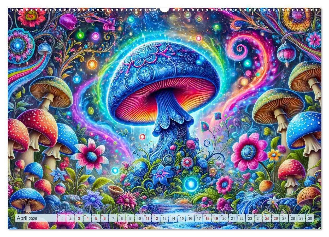 Bild: 9783457320204 | Psychedelische Pilze - Die bunte Welt der magischen Pilze...
