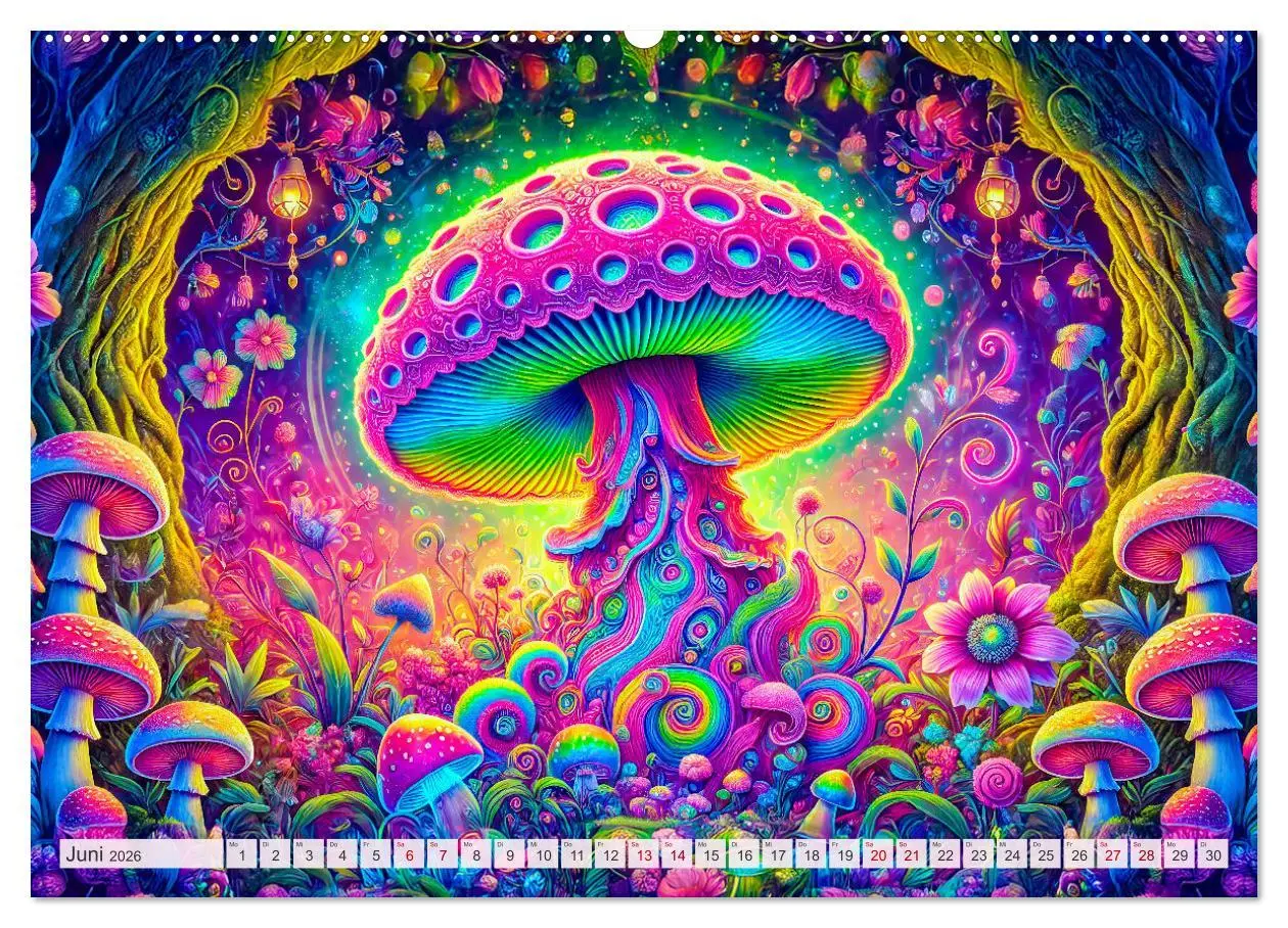 Bild: 9783457320204 | Psychedelische Pilze - Die bunte Welt der magischen Pilze...