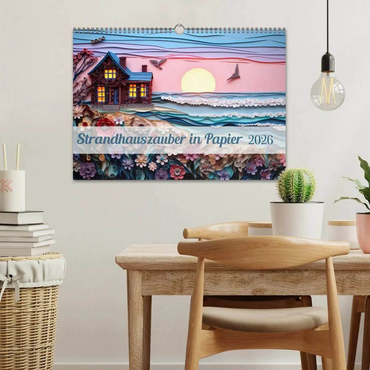 Bild: 9783457490204 | Strandhauszauber aus Papier (Wandkalender 2026 DIN A3 quer),...
