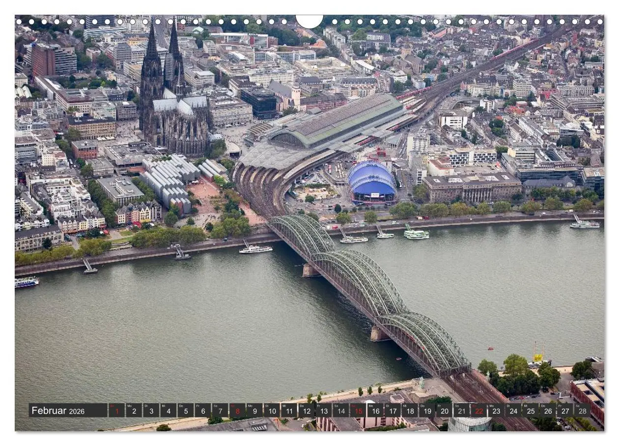 Bild: 9783516100204 | Köln - Die Rheinmetropole aus der Luft (Wandkalender 2026 DIN A3...