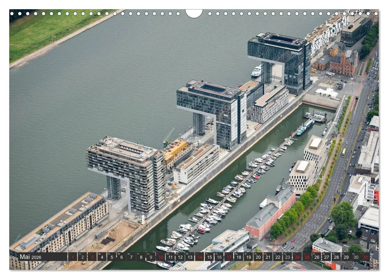 Bild: 9783516100204 | Köln - Die Rheinmetropole aus der Luft (Wandkalender 2026 DIN A3...