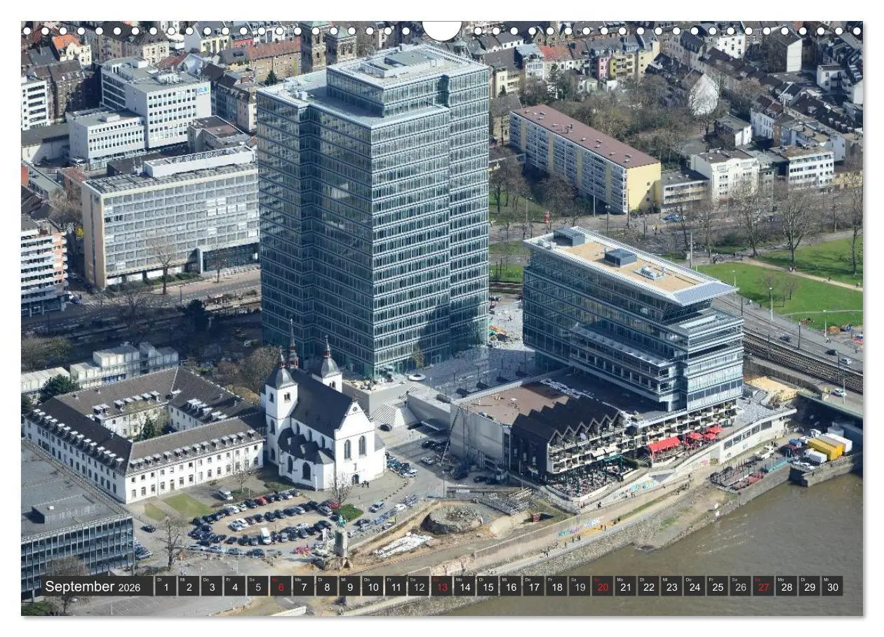 Bild: 9783516100204 | Köln - Die Rheinmetropole aus der Luft (Wandkalender 2026 DIN A3...