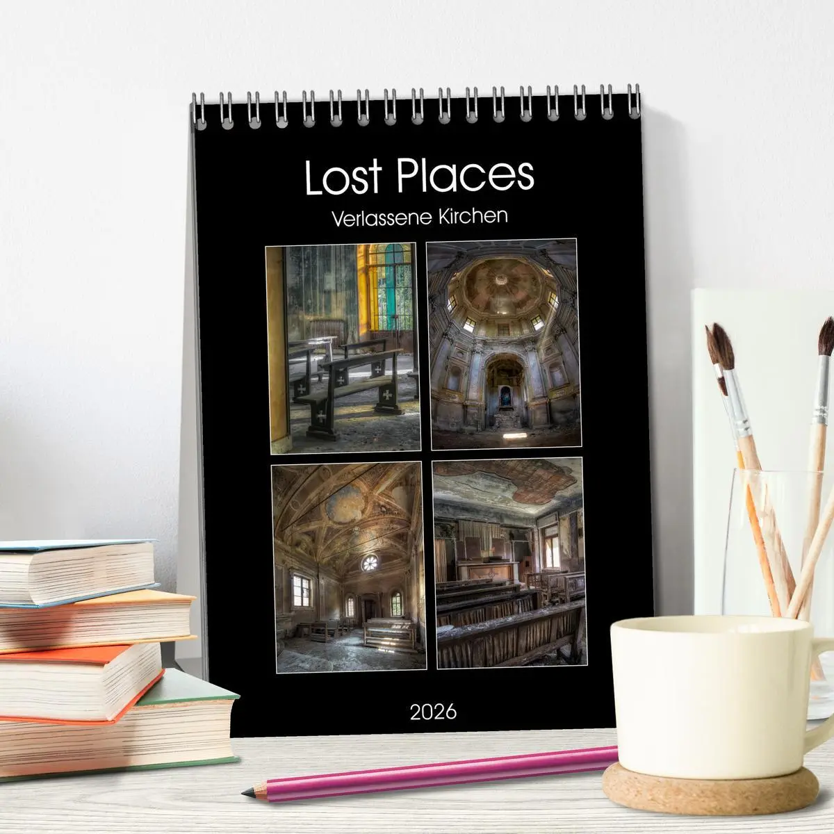 Bild: 9783516410204 | Lost Places - Verlassene Kirchen (Tischkalender 2026 DIN A5 hoch),...