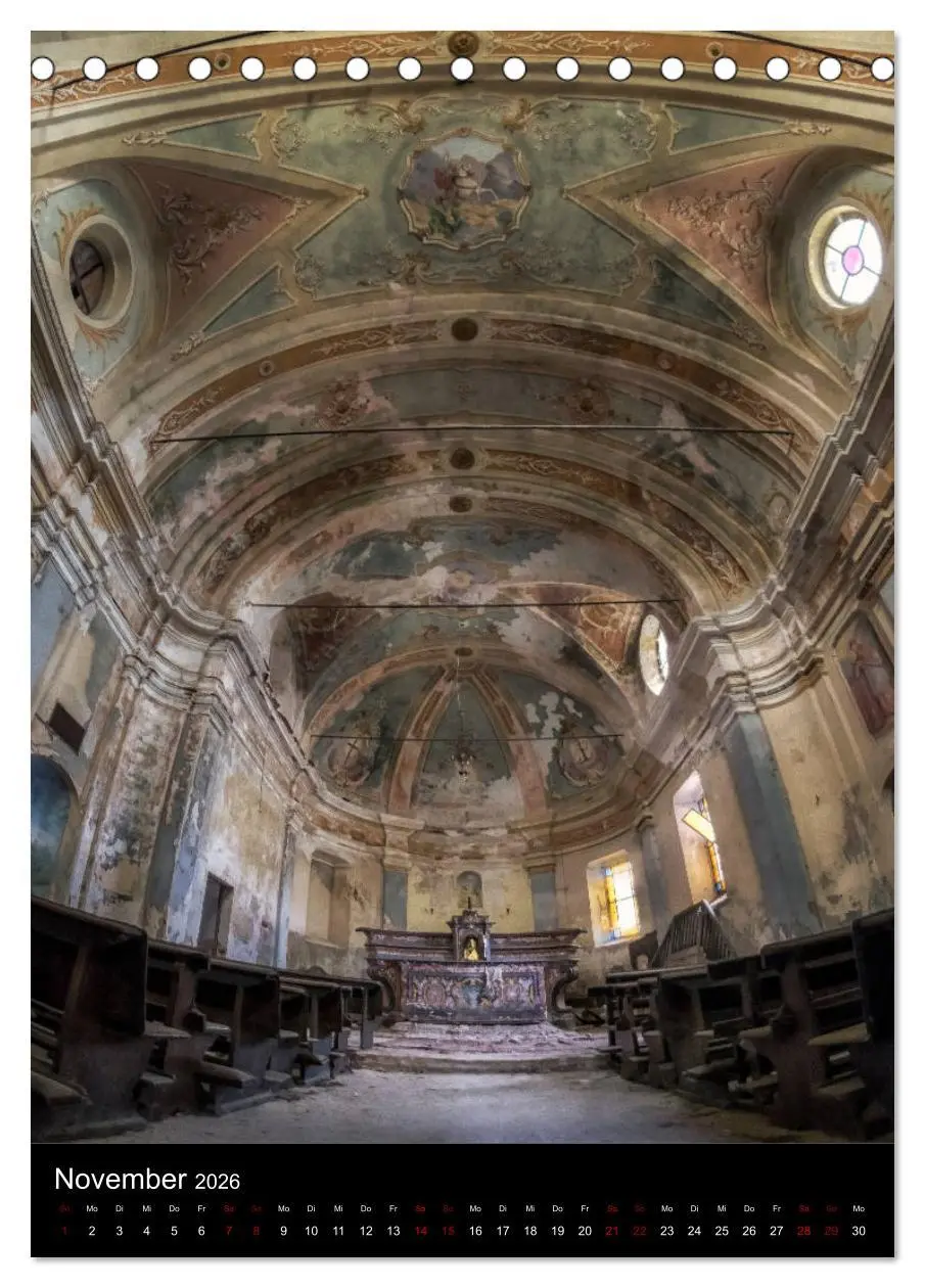 Bild: 9783516410204 | Lost Places - Verlassene Kirchen (Tischkalender 2026 DIN A5 hoch),...