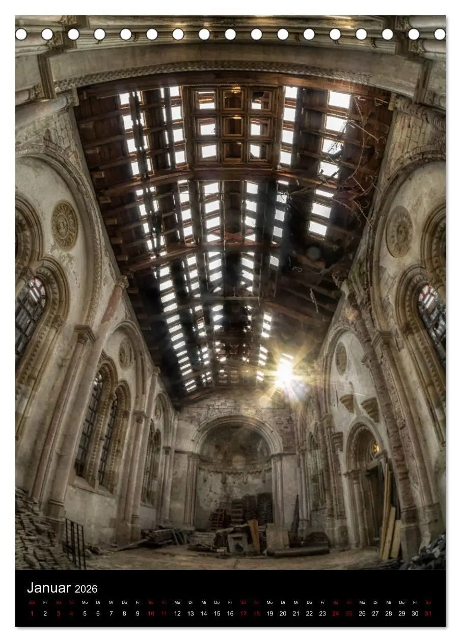Bild: 9783516410204 | Lost Places - Verlassene Kirchen (Tischkalender 2026 DIN A5 hoch),...
