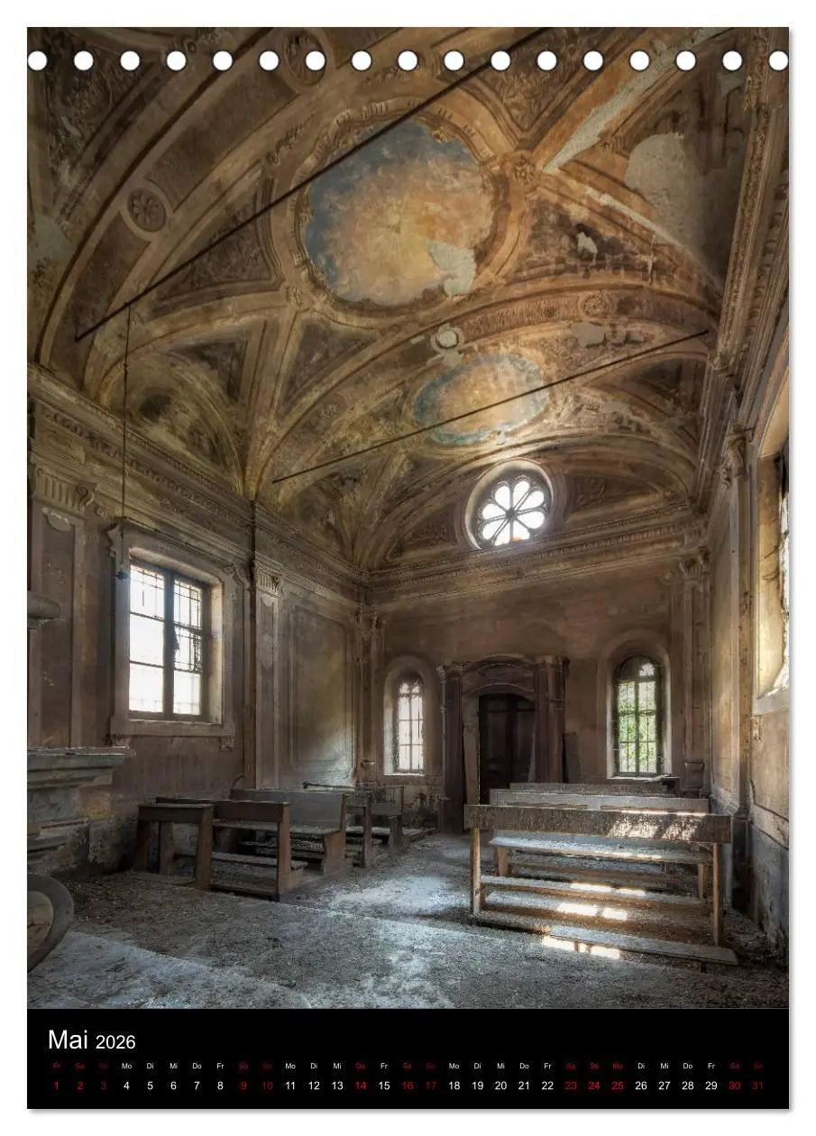 Bild: 9783516410204 | Lost Places - Verlassene Kirchen (Tischkalender 2026 DIN A5 hoch),...
