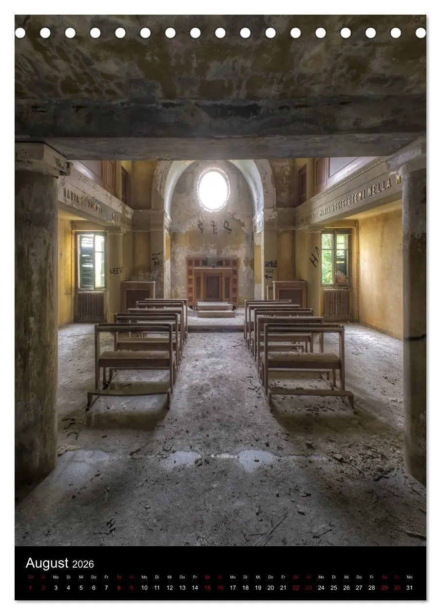 Bild: 9783516410204 | Lost Places - Verlassene Kirchen (Tischkalender 2026 DIN A5 hoch),...