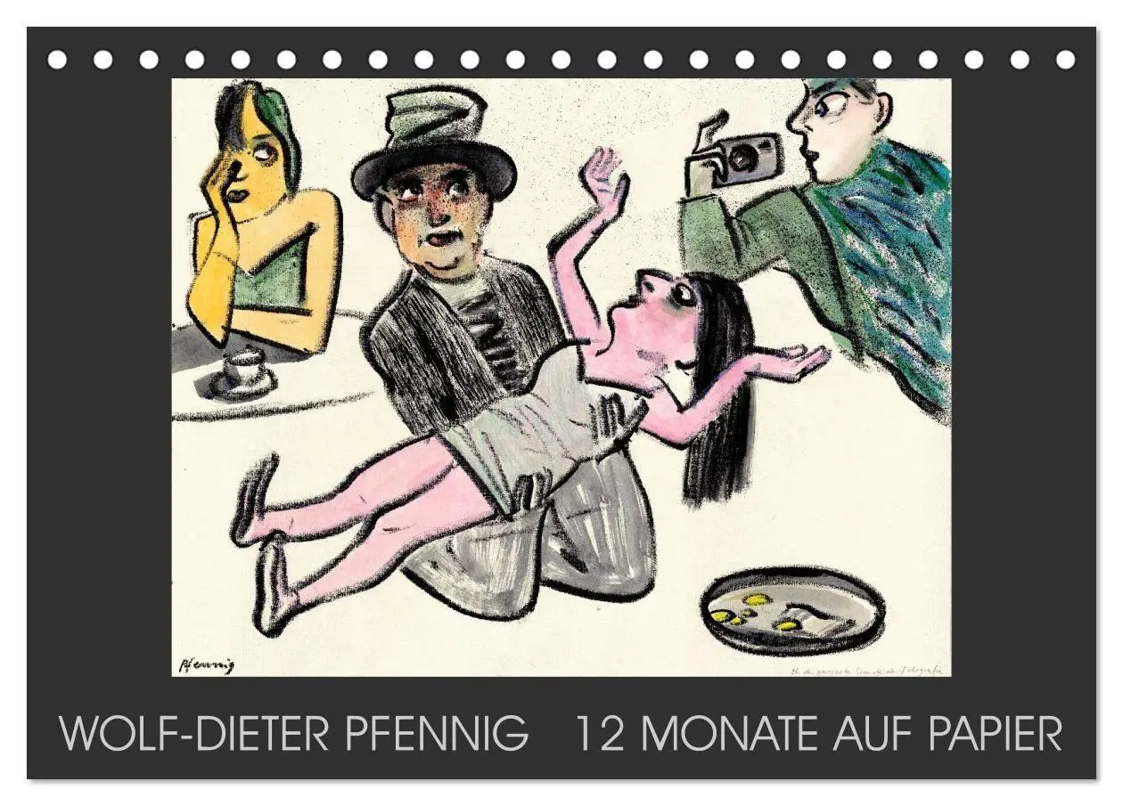 Cover: 9783594010204 | Wolf-Dieter Pfenning - 12 Monate auf Papier (Tischkalender 2027 DIN...