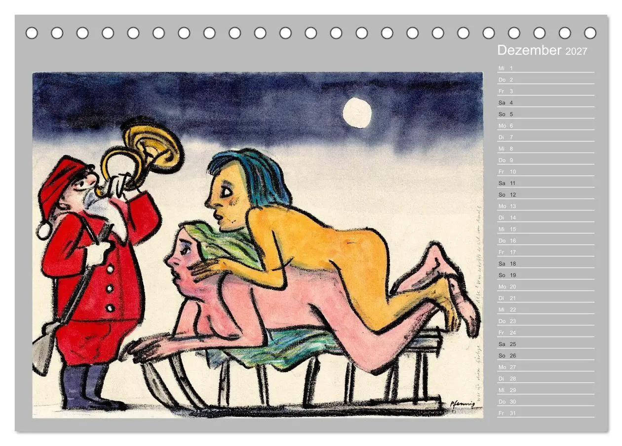 Bild: 9783594010204 | Wolf-Dieter Pfenning - 12 Monate auf Papier (Tischkalender 2027 DIN...