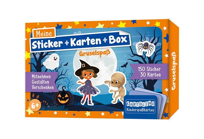 Cover: 9783790100204 | Meine Sticker + Karten + Box - Gruselspaß | Taschenbuch | 30 S. | 2025