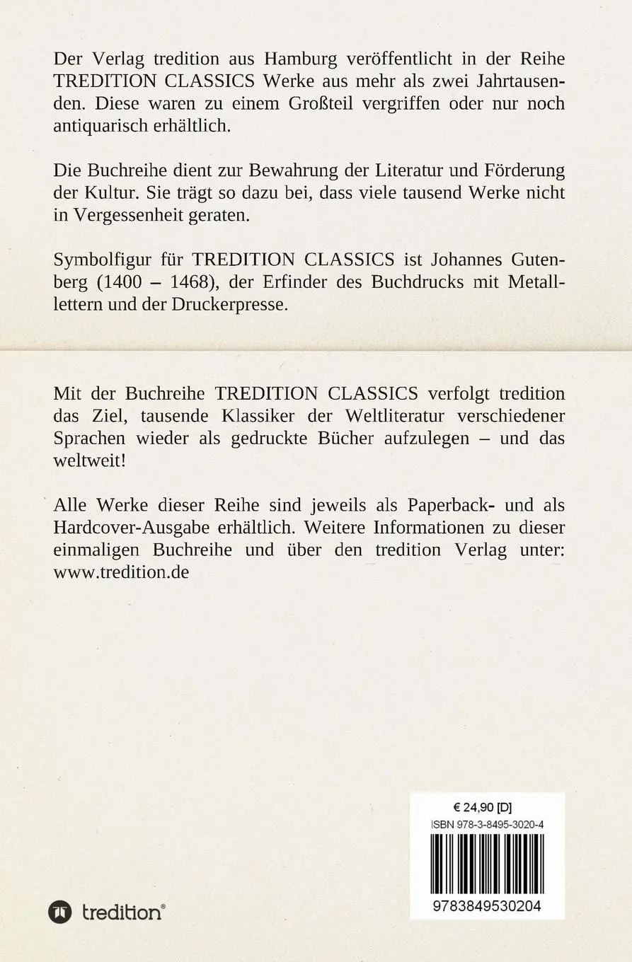 Rückseite: 9783849530204 | Römische Tagebücher | Auszüge 1852 - 1889 | Ferdinand Gregorovius
