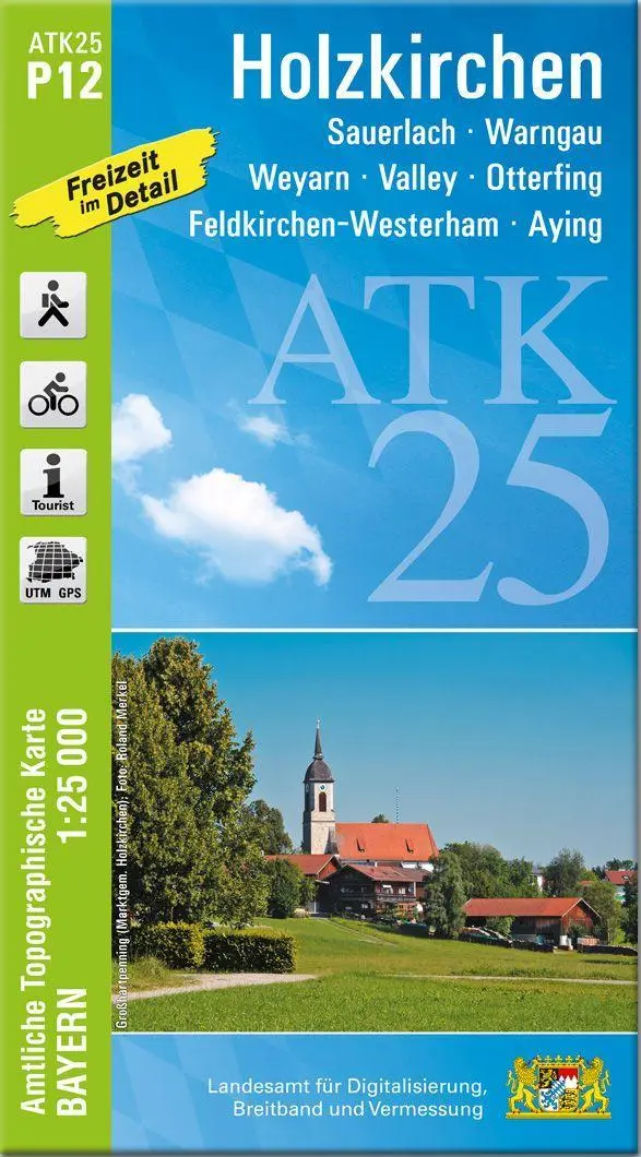 Cover: 9783987760204 | ATK25-P12 Holzkirchen (Amtliche Topographische Karte 1:25000) | 2024
