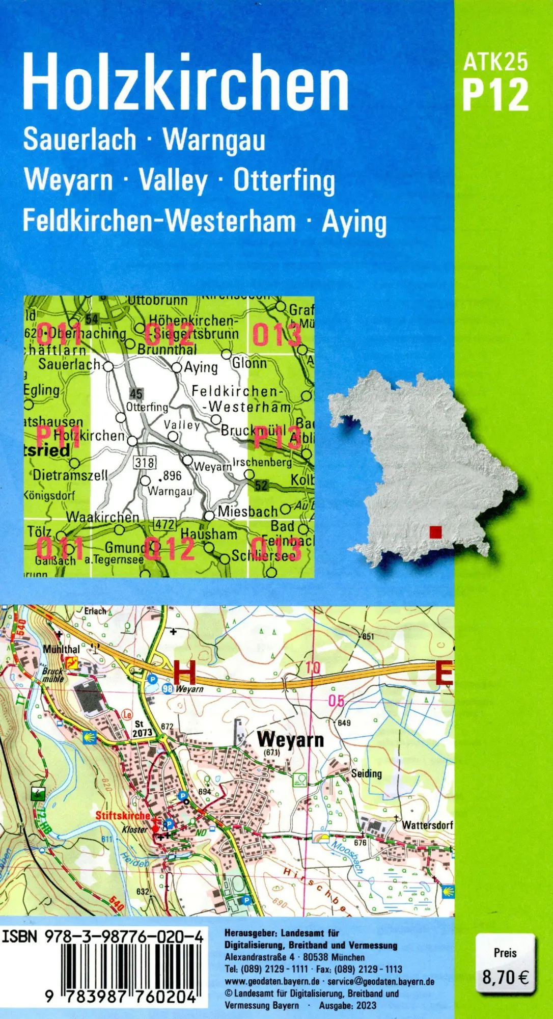 Bild: 9783987760204 | ATK25-P12 Holzkirchen (Amtliche Topographische Karte 1:25000) | 2024