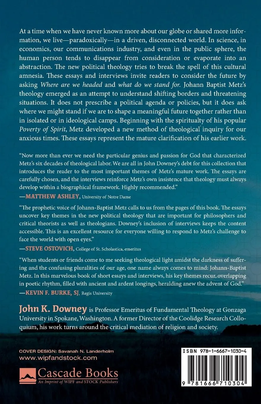 Rückseite: 9781666710304 | Remembering and Resisting | Johann Baptist Metz | Taschenbuch | 2022