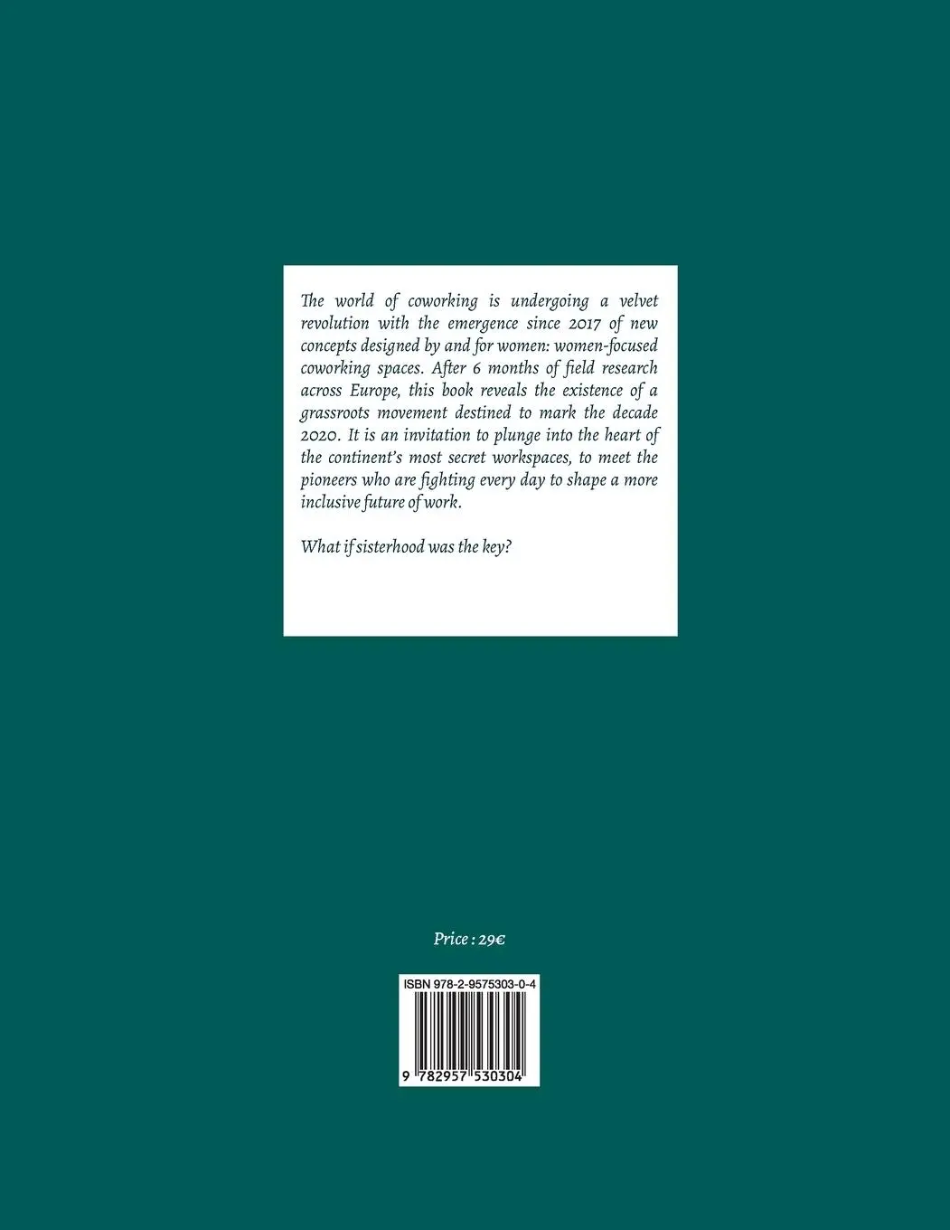 Rückseite: 9782957530304 | Sisters in Arms | Women in search of inclusive coworking spaces | Buch