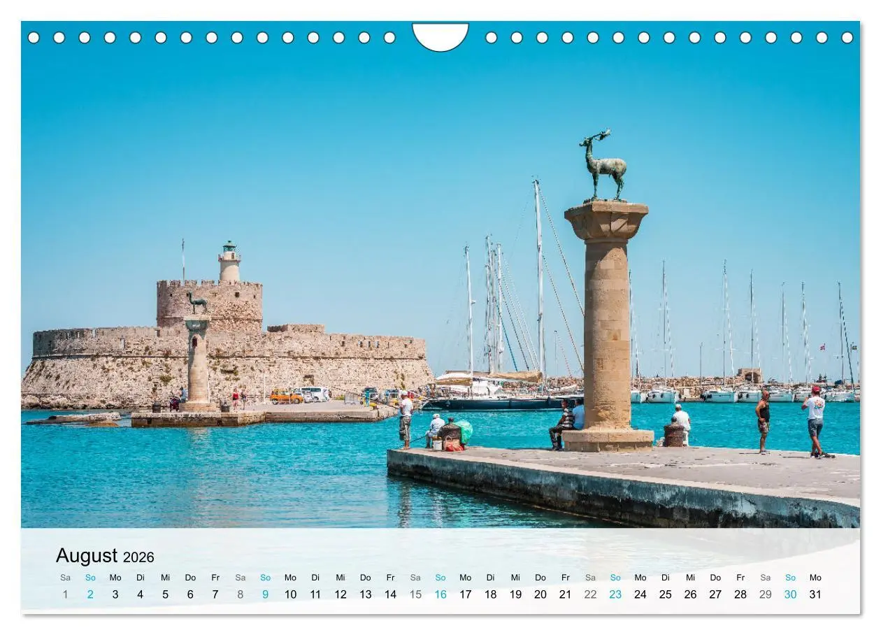Bild: 9783457550304 | Rhodos - Die Highlights der Insel (Wandkalender 2026 DIN A4 quer),...
