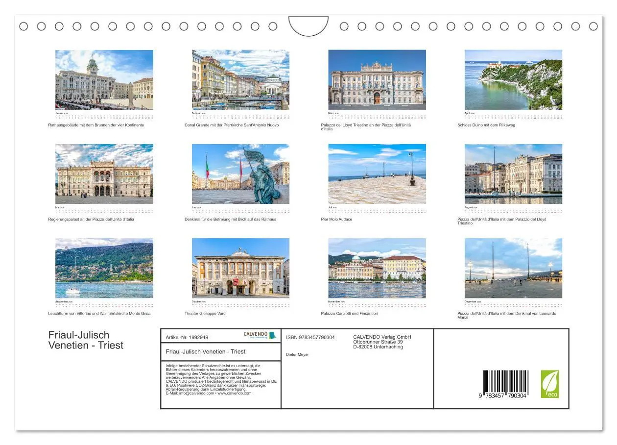 Bild: 9783457790304 | Friaul-Julisch Venetien - Triest (Wandkalender 2026 DIN A4 quer),...