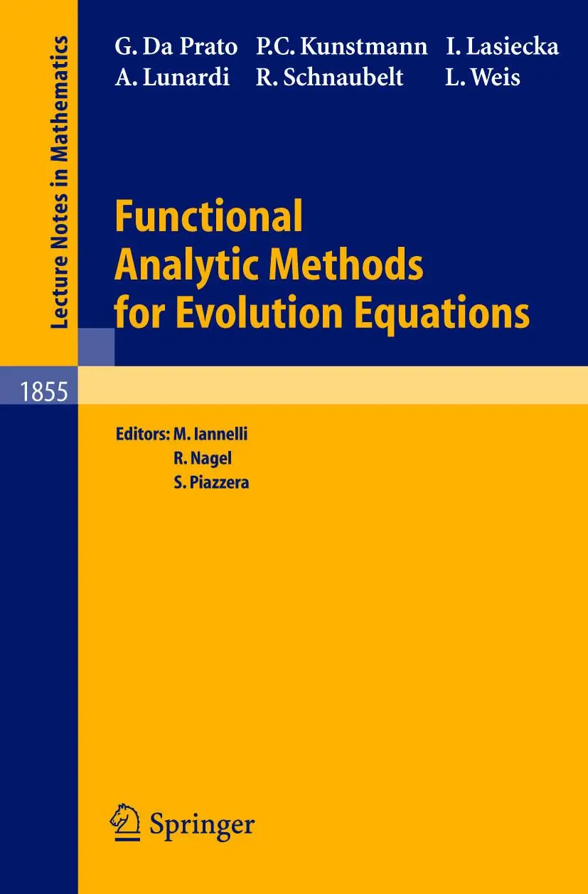 Cover: 9783540230304 | Functional Analytic Methods for Evolution Equations | Prato (u. a.)