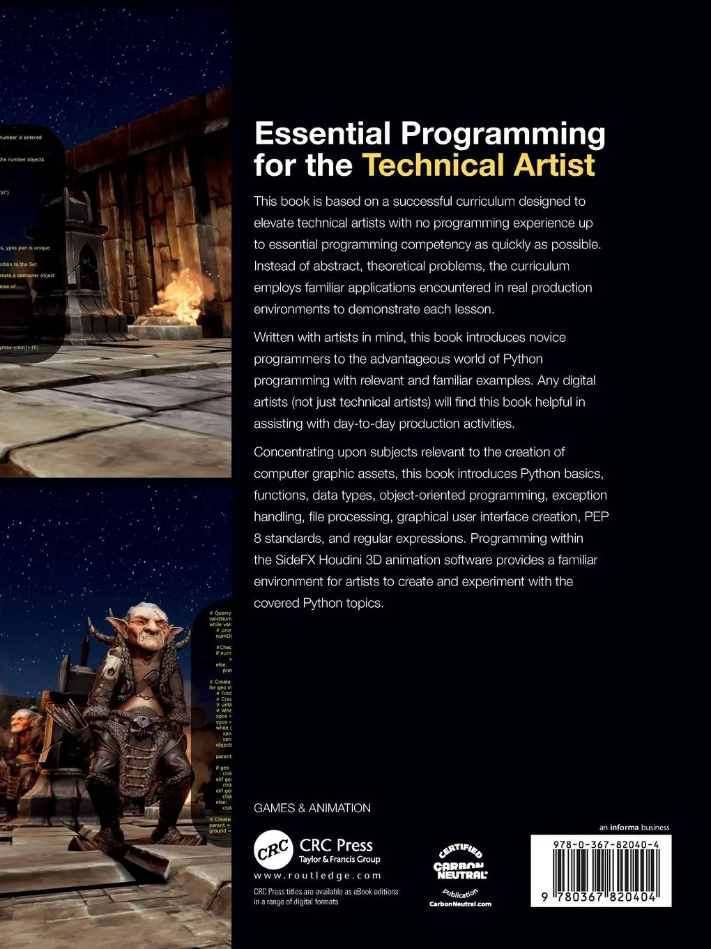 Rückseite: 9780367820404 | Essential Programming for the Technical Artist | Chris Roda | Buch