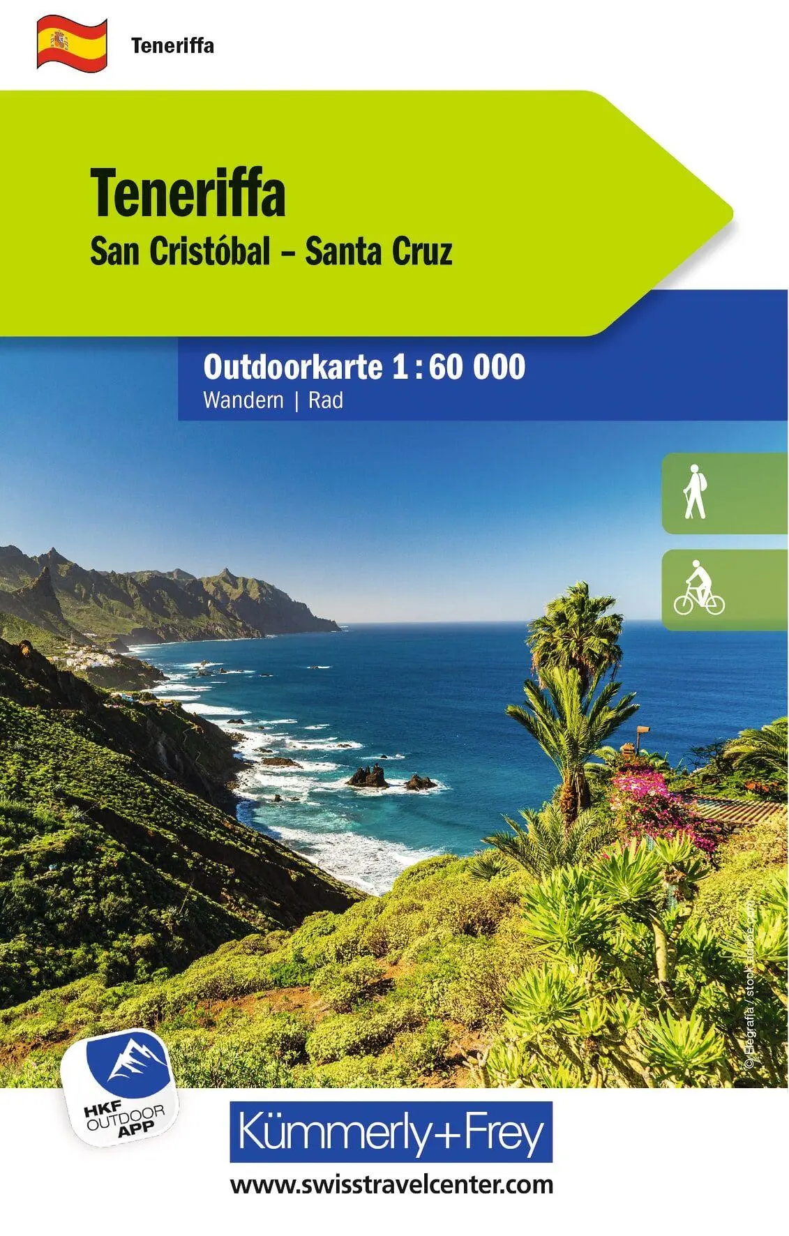 Cover: 9783259300404 | Kümmerly+Frey Outdoorkarte Teneriffa 1:60.000 | (Land-)Karte | Deutsch