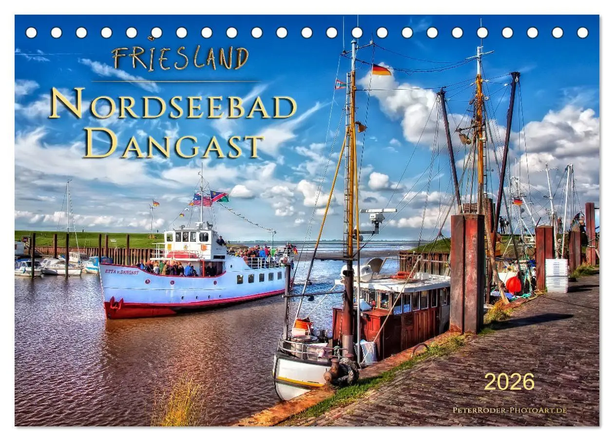 Friesland - Nordseebad Dangast (Tischkalender 2026 DIN A5 quer), CALVENDO Monatskalender