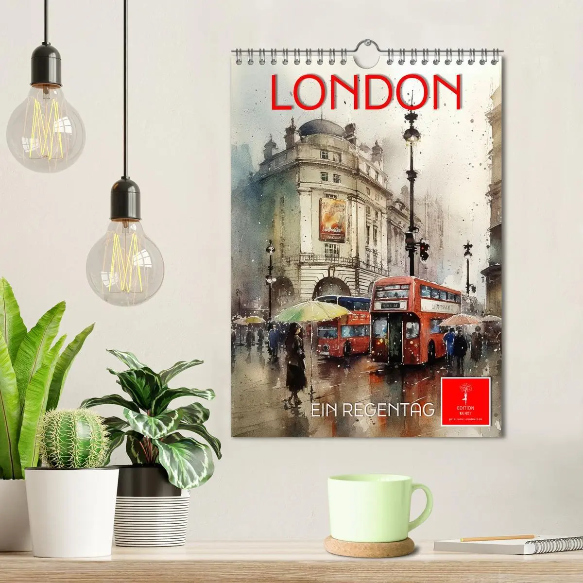 Bild: 9783516320404 | London - ein Regentag (Wandkalender 2026 DIN A4 hoch), CALVENDO...