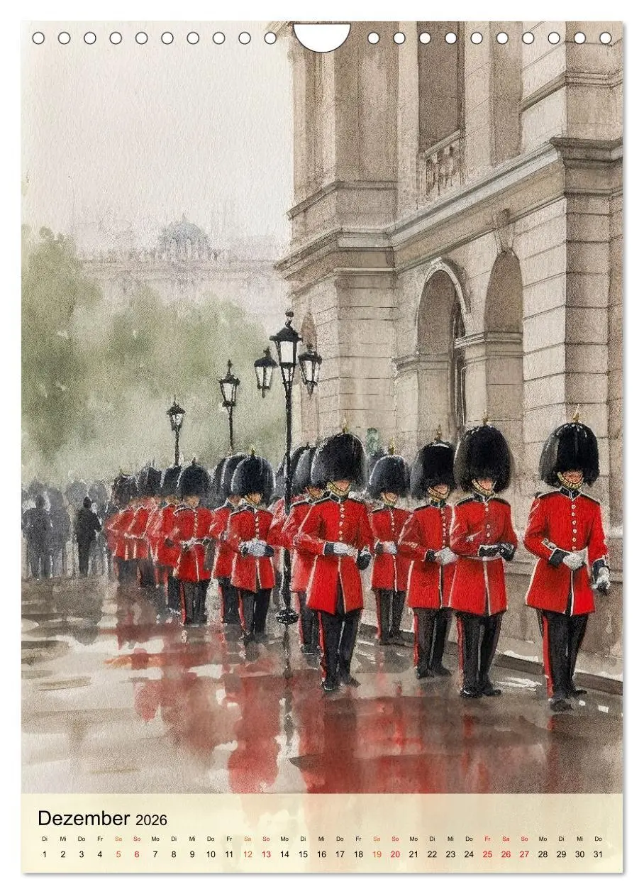 Bild: 9783516320404 | London - ein Regentag (Wandkalender 2026 DIN A4 hoch), CALVENDO...