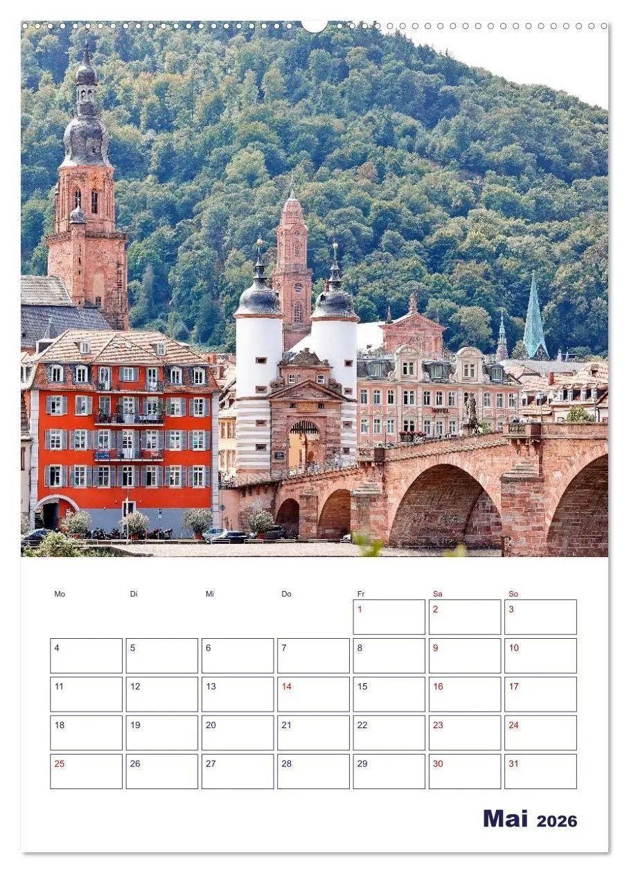 Bild: 9783516700404 | Heidelberg - Historische Altstadt (Wandkalender 2026 DIN A2 hoch),...