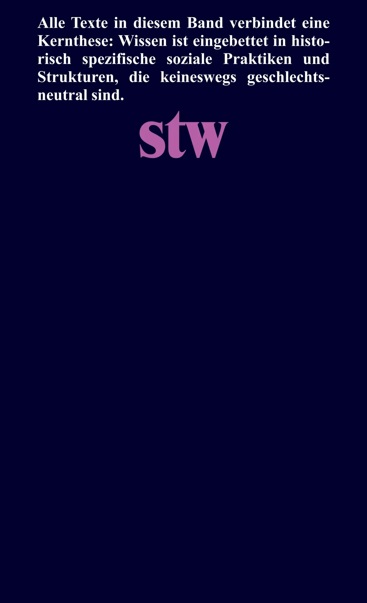 Rückseite: 9783518300404 | Feministische Epistemologien | Katharina Hoppe (u. a.) | Taschenbuch