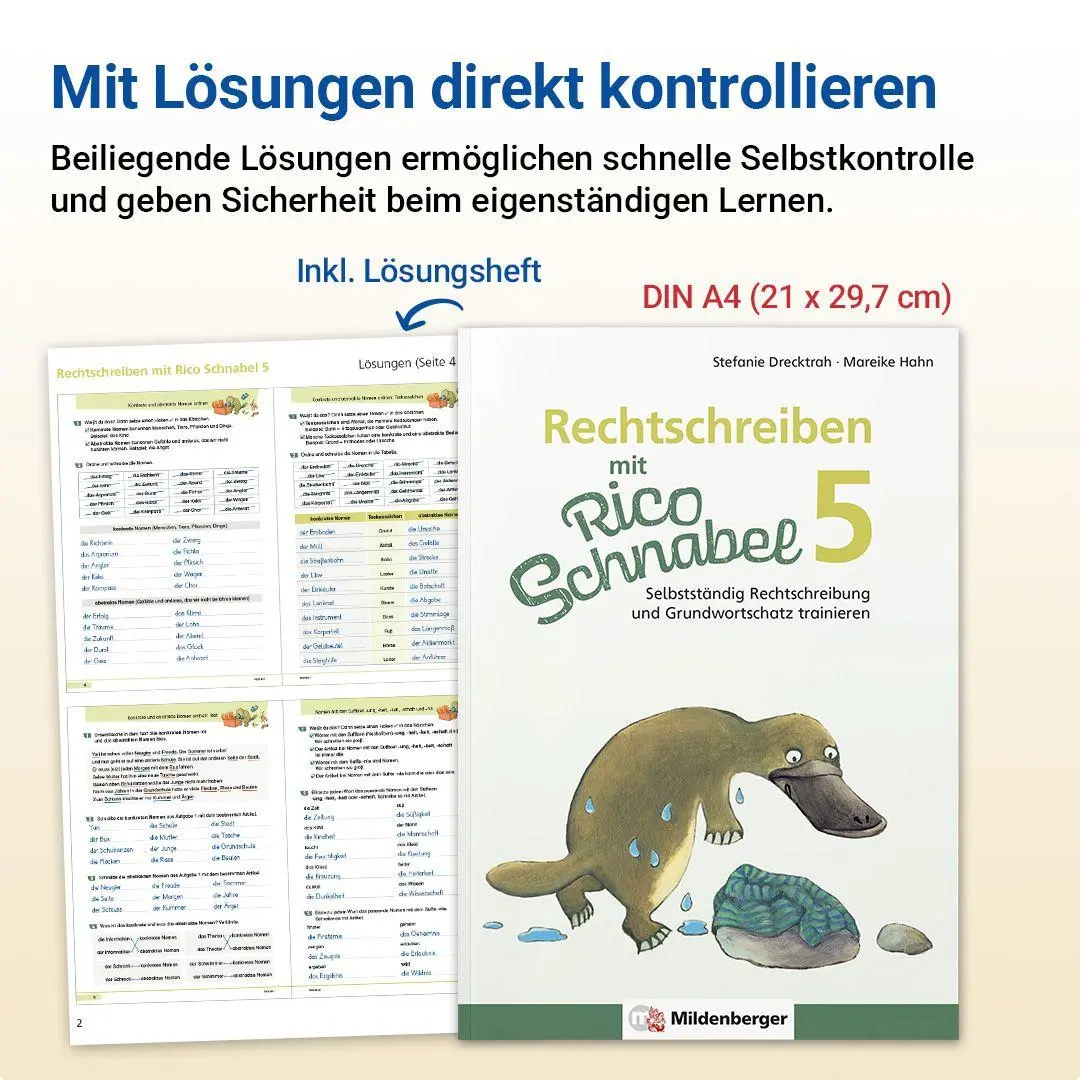 Bild: 9783619520404 | Rechtschreiben mit Rico Schnabel, Klasse 5 | Drecktrah (u. a.) | 80 S.