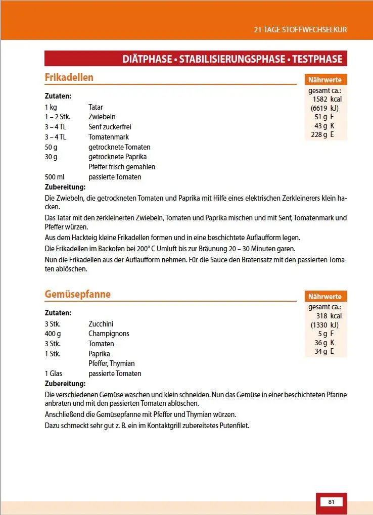 Bild: 9783981700404 | Die 21-Tage Stoffwechselkur - das Original- (German Edition) | Buch