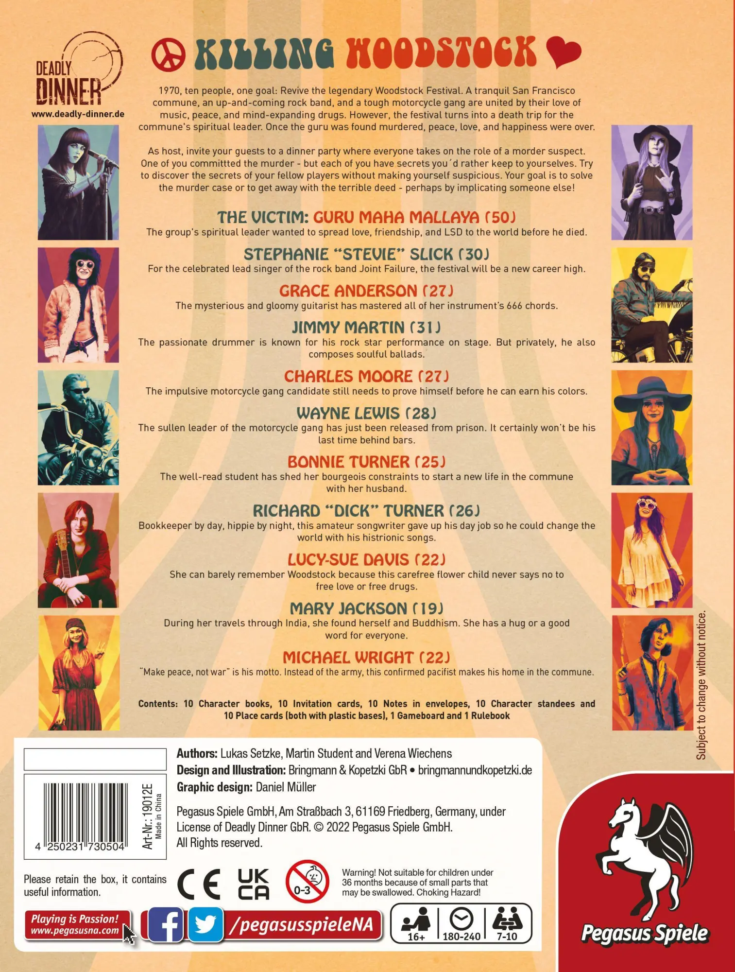 Bild: 4250231730504 | Deadly Dinner - Killing Woodstock (English Edition) | Verena Wiechens